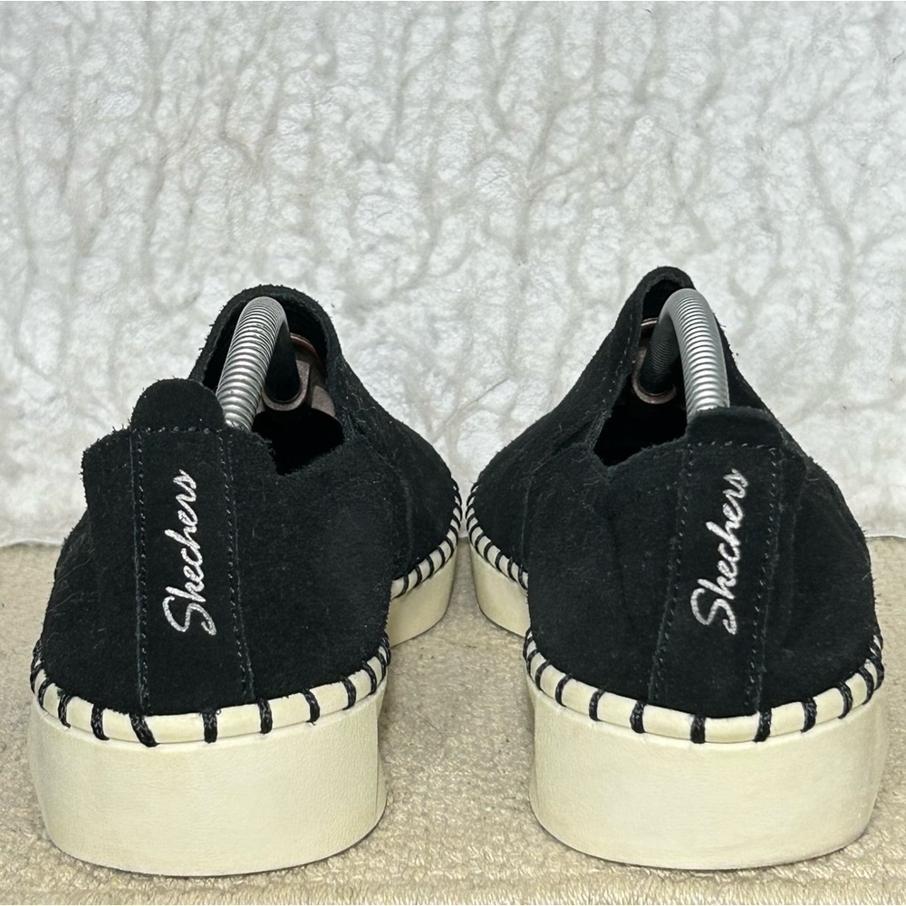Skechers Womens Black Suede Sepulveda 2.0 SlipOn Casual Loafer Flat Shoes SZ 8.5 - Picture 4 of 11